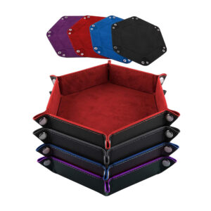 SIQUK 4 Pieces Dice Tray Set Foldable
