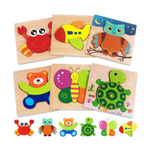 Wooden Puzzles for Toddlers 1-3 Toys Gifts
